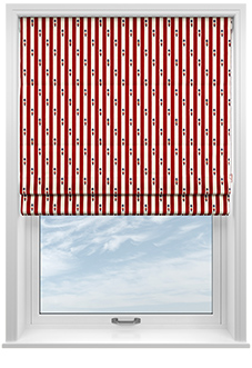 Kings Breakfast, Stripe Kingsmen - Twist&Fit Roman Blind
